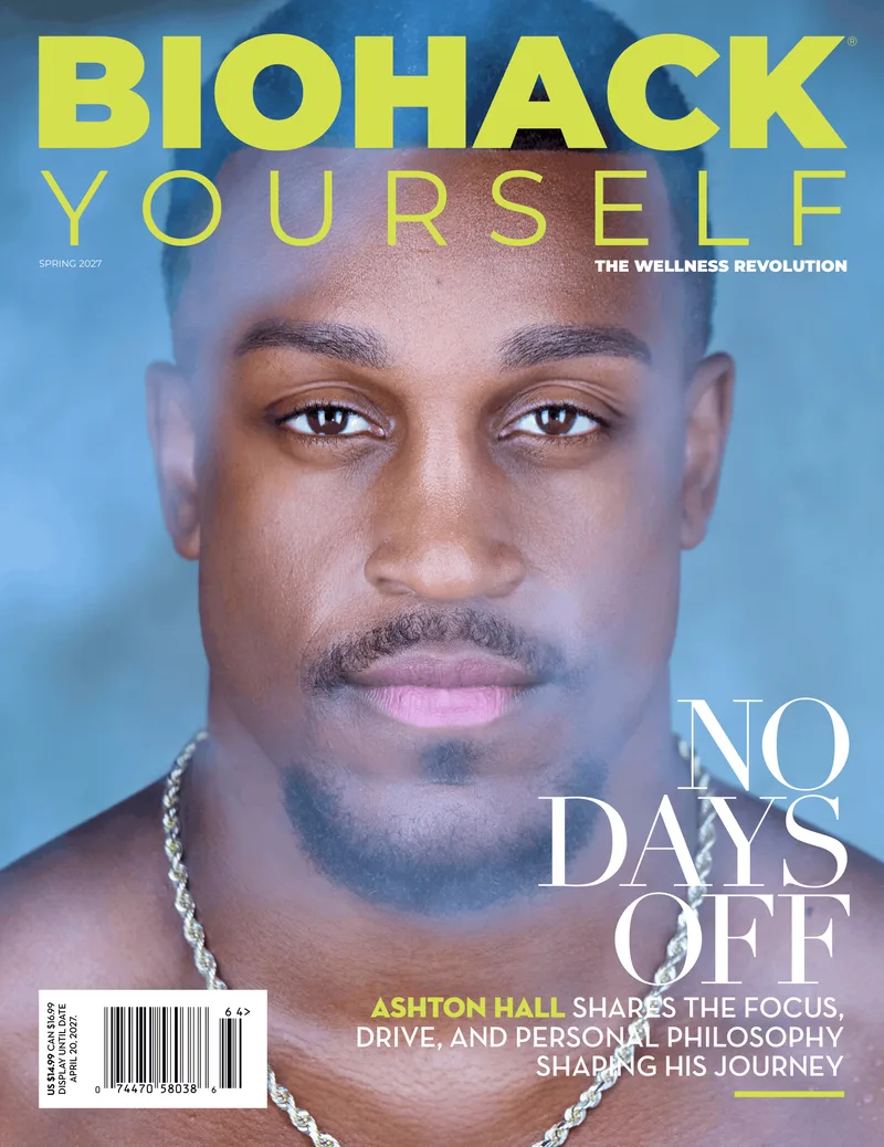 The Ashton Hall cover of Biohack Yourself Magazine