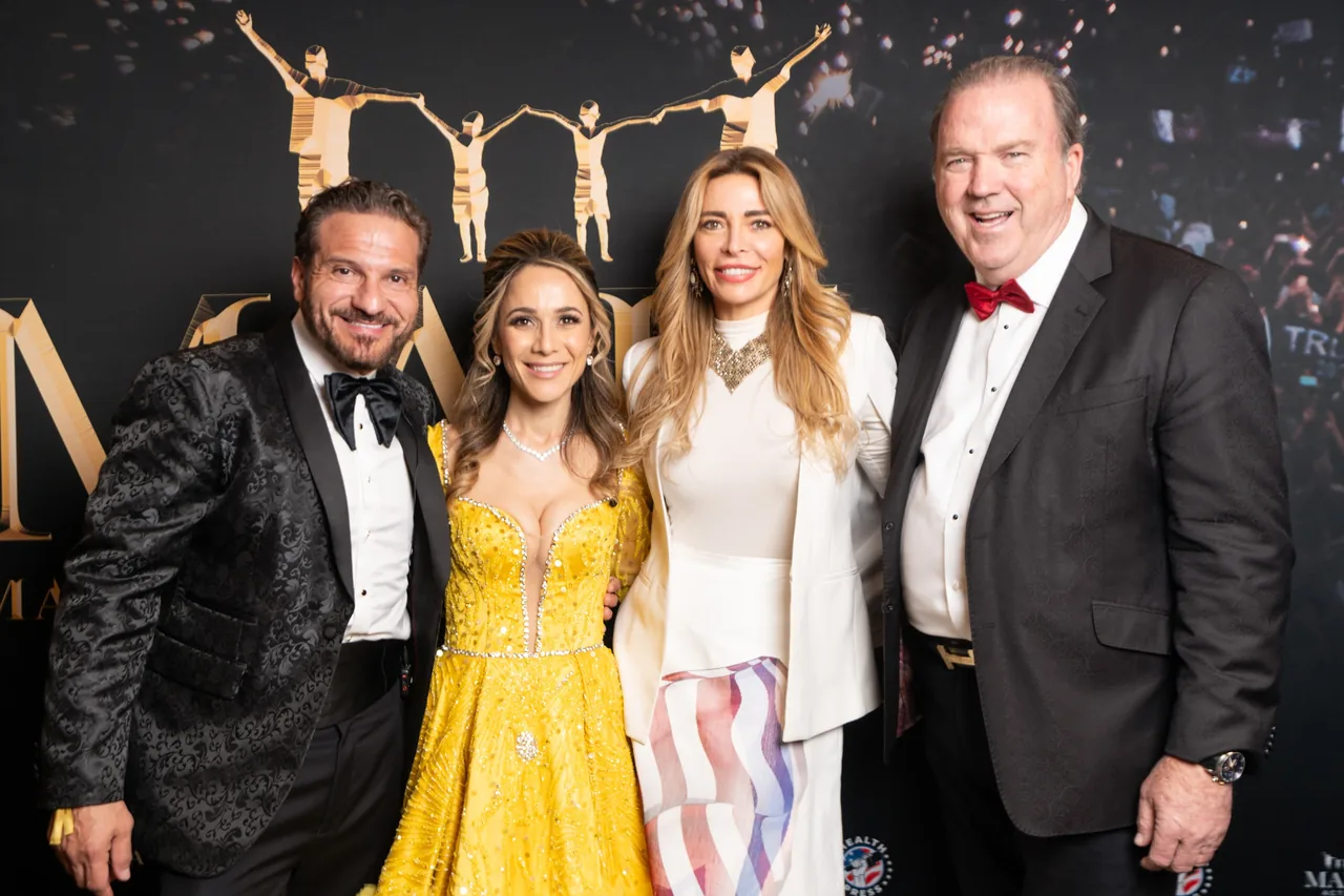 The founders and guests at the MAHA Ball